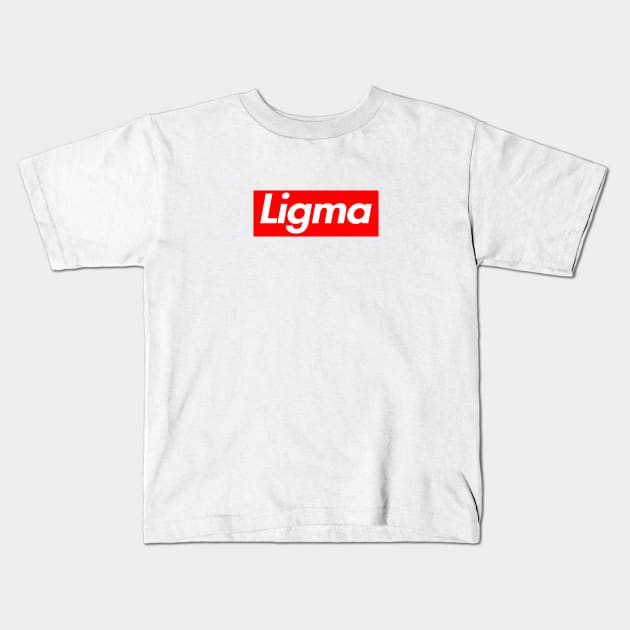 Ligma Box Logo Kids T-Shirt by Shachi